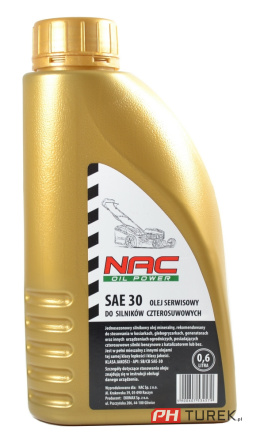 Olej do silnika kosiarki sae30 NAC 0.6l silnikowy