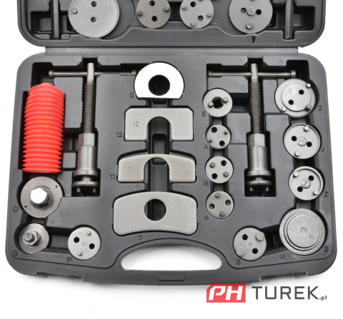 Zestaw do wyciskania tłoczków hamulcowych 35 el.