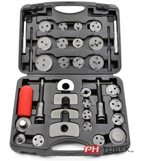 Zestaw do wyciskania tłoczków hamulcowych 35 el.