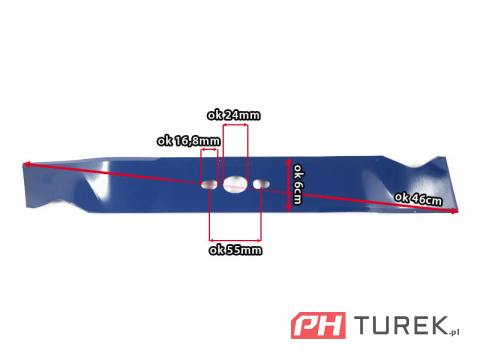 Nóż kosiarki 46 cm NAC s461 ls46-475 ryobi rlm46