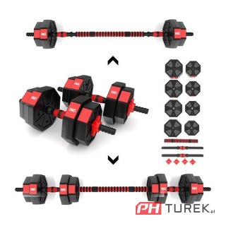 Hantle regulowane sztanga zestaw +gryfy sgc 15kg