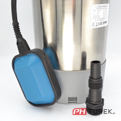 Pompa zatapialna z pływakiem multi ip 800 inox 230v ibo pływak