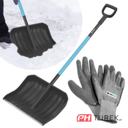Łopata do odśnieżania śniegu CELLFAST + rękawiczki