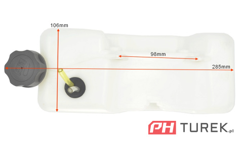 Zbiornik paliwa kosy 43cc 52cc korek przewody filtr