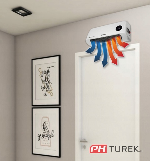 Kurtyna powietrzna grzejnik ceramiczny 2000w pilot