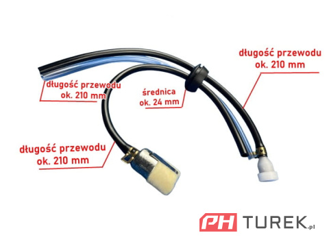 Przewody zbiornika paliwa kosy filtr odpowietrznik