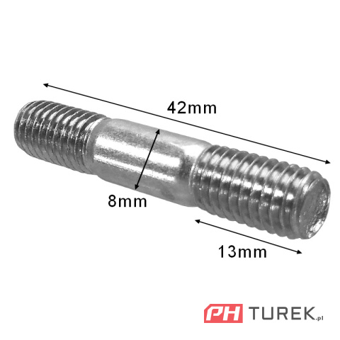 Śruba szpilka prowadnicy pilarki chińskie 42mm