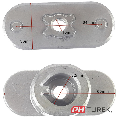 Uchwyt adapter noża mtd misiek 46p 508n piasta