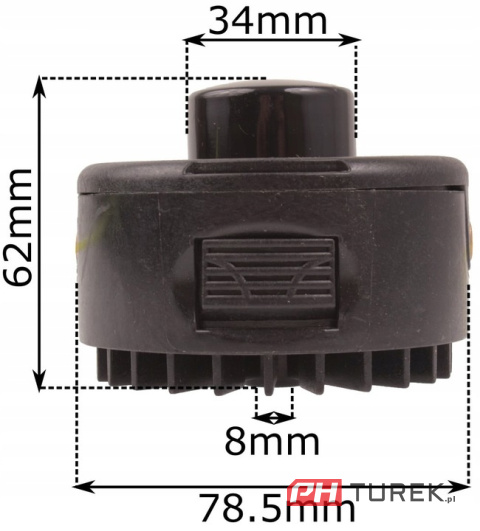 Głowica żyłkowa podkaszarki elektrycznej wał 8mm