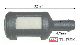 Filtr paliwa uniwersalny kosy piły 32mm zf-2