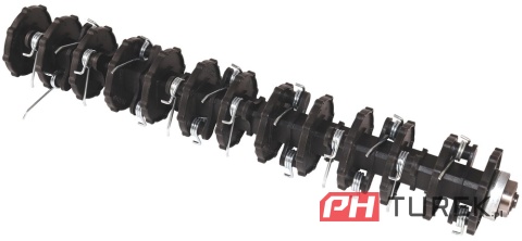 Wałek roboczy ze sprężynkami aeratora NAC sce180 mex180-40