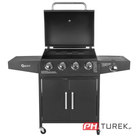 Ogrodowy grill gazowy 4+1 14,5 kw ruszt 5 palników
