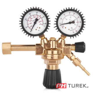 Reduktor co2/argon ciśnieniowy butli 2 manometry