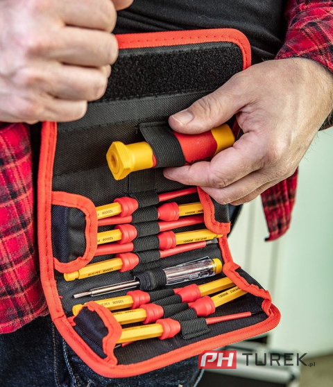 Końcówki wkrętakowe z uchwytem 1000v próbnik elektryczny