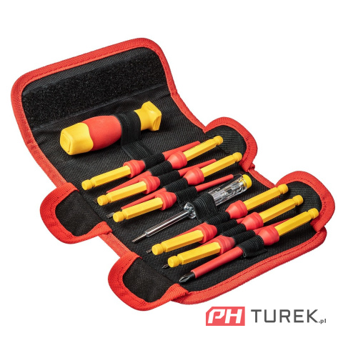 Końcówki wkrętakowe z uchwytem 1000v próbnik elektryczny