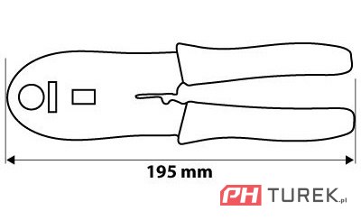 Zaciskarka skrętki rj45 rj11-12 końcówek telefonicznych 4p 6p 8p