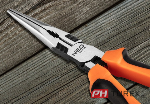 Szczypce wydłużone proste 40% fs 160mm neo tools