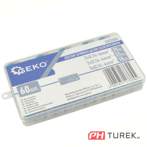 Szybkozłączka złączki elektryczne 60szt 0,14 - 4mm2