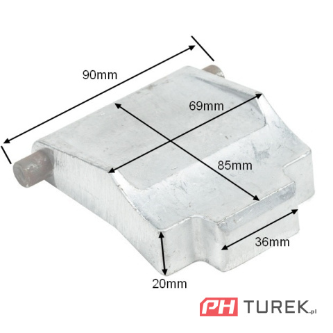Docisk freza rozdrabniacza NAC she280s-box-g-056