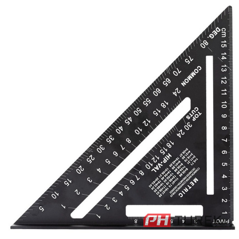 Kątownik stolarski 150mm ciesielski aluminiowy neo