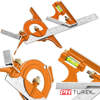 Kątownik uniwersalny 300mm przymiar stolarski kątomierz