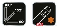 Klucze torx z uchwytem t9 t10 t15