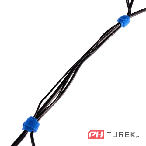 Opaska rzep organizer do kabli 150mm x 12mm - zestaw 12szt