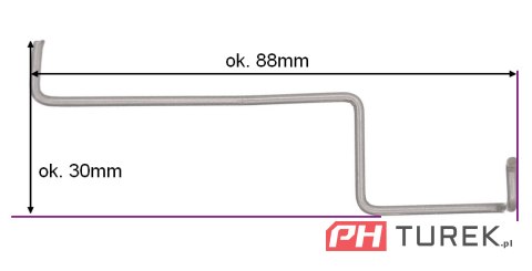 Cięgno dźwigni gazu pilarki spalinowej 45cc 52cc 58cc