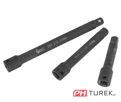 Zestaw przedłużek udarowych 1/4" 3/8" 1/2" crv 9szt