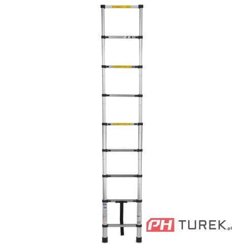 Drabina teleskopowa aluminiowa 2,6m 150kg składana