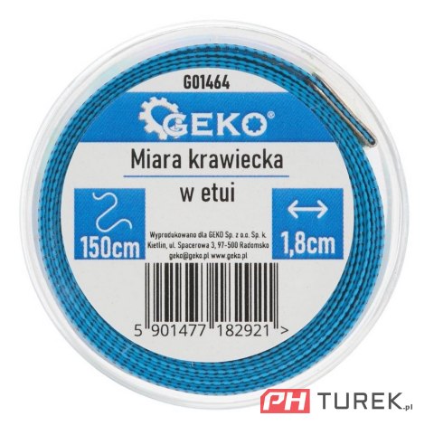 Metr krawiecki miara zwijana 150cm dwustronna