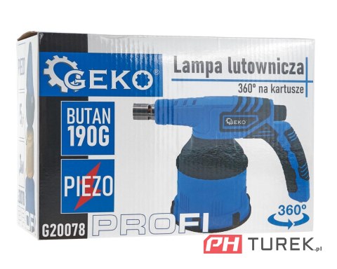 Lampa lutownicza na kartusze 190g piezo