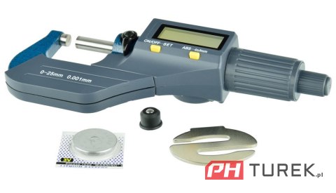 Mikrometr elektroniczny 0-25mm +- 0,001mm