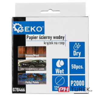 Papier ścierny wodny - krążek na rzep 125mm P2000 (50/1000)