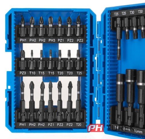 Zestaw bitów udarowych do wkrętarki 33el.