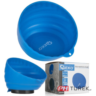 Magnetyczna okrągła miska z ABS 148mm na śrubki