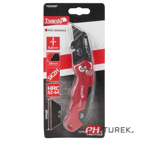 Nożyk składany z ostrzem trapezowym SK2H