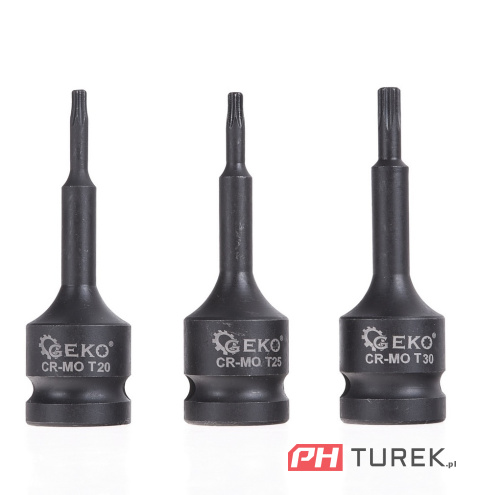 Klucze udarowe torx 9szt. T20-T70 Cr-Mo