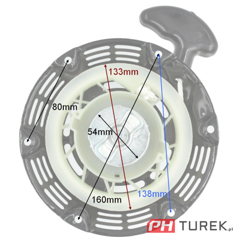 Szarpak rozrusznik silnika Loncin G160F G200F 193500011-0001 193500008-0018