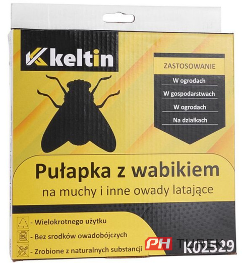 Pułapka z wabikiem na muchy i inne owady latające