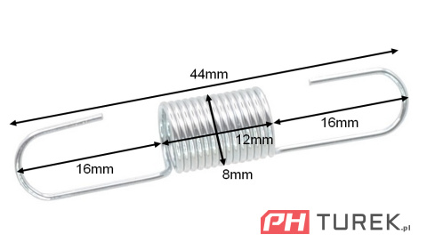 Sprężyna regulatora silnika Loncin LC1P65FE 44mm