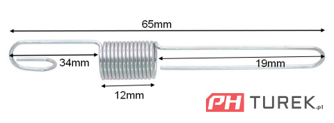 Sprężyna regulatora silnika Loncin LC1P68FA LC1P70FA 65mm