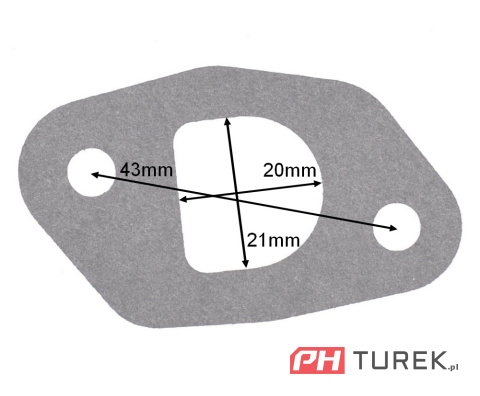 Uszczelka kolektora silnika Loncin 1P61FE 1P65FE