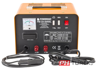 Prostownik akumulatorowy z rozruchem 12v/24v 200a