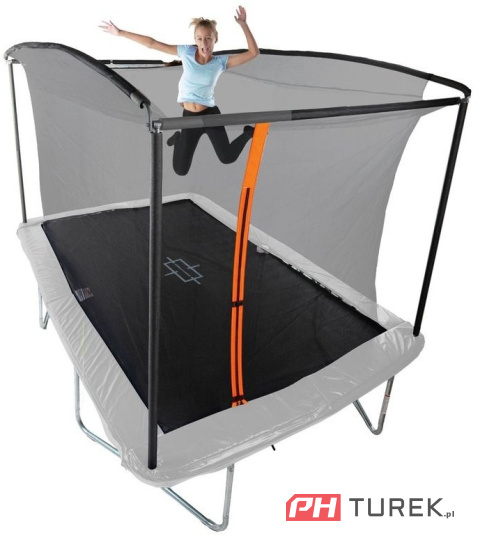 Sportspower trampolina prostokątna 366x244cm siatka batut