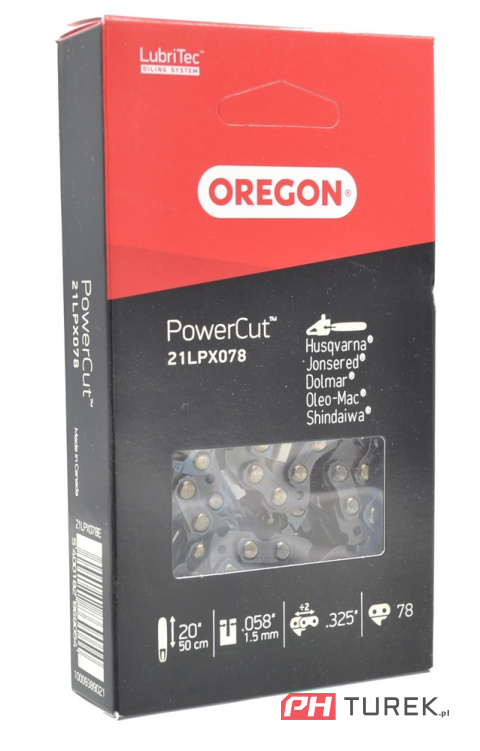 ORYGINALNY ŁAŃCUCH OREGON 20" 78 OGNIW 0,325x1,5 DO PILAREK