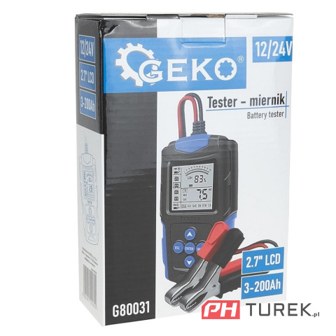 Tester miernik LCD do akumulatorów 12V 24V 3Ah-200Ah