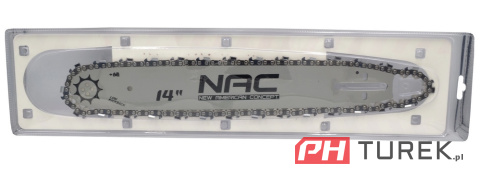 Zestaw nac prowadnica 14" + łańcuch 60 ogniw 0.325x1,5 do piły spalinowej