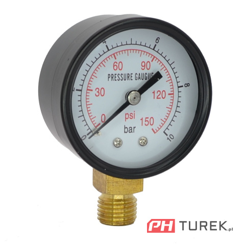 Manometr reduktora ciśnienia 0-10 bar gwint M14