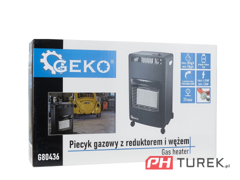 Piecyk gazowy w zestawie z reduktorem i wężem 4,2kW - typ 2